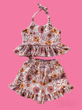 Halter ruffle set