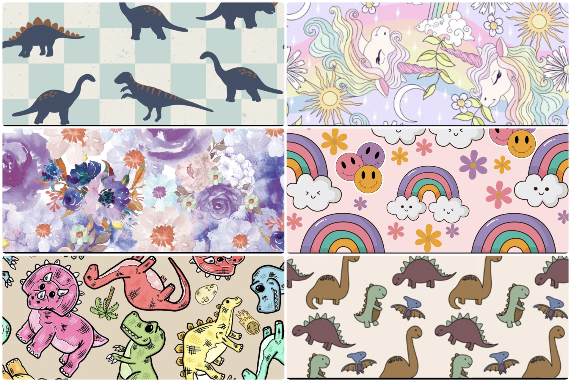 Dinos, Unicorns & Rainbows