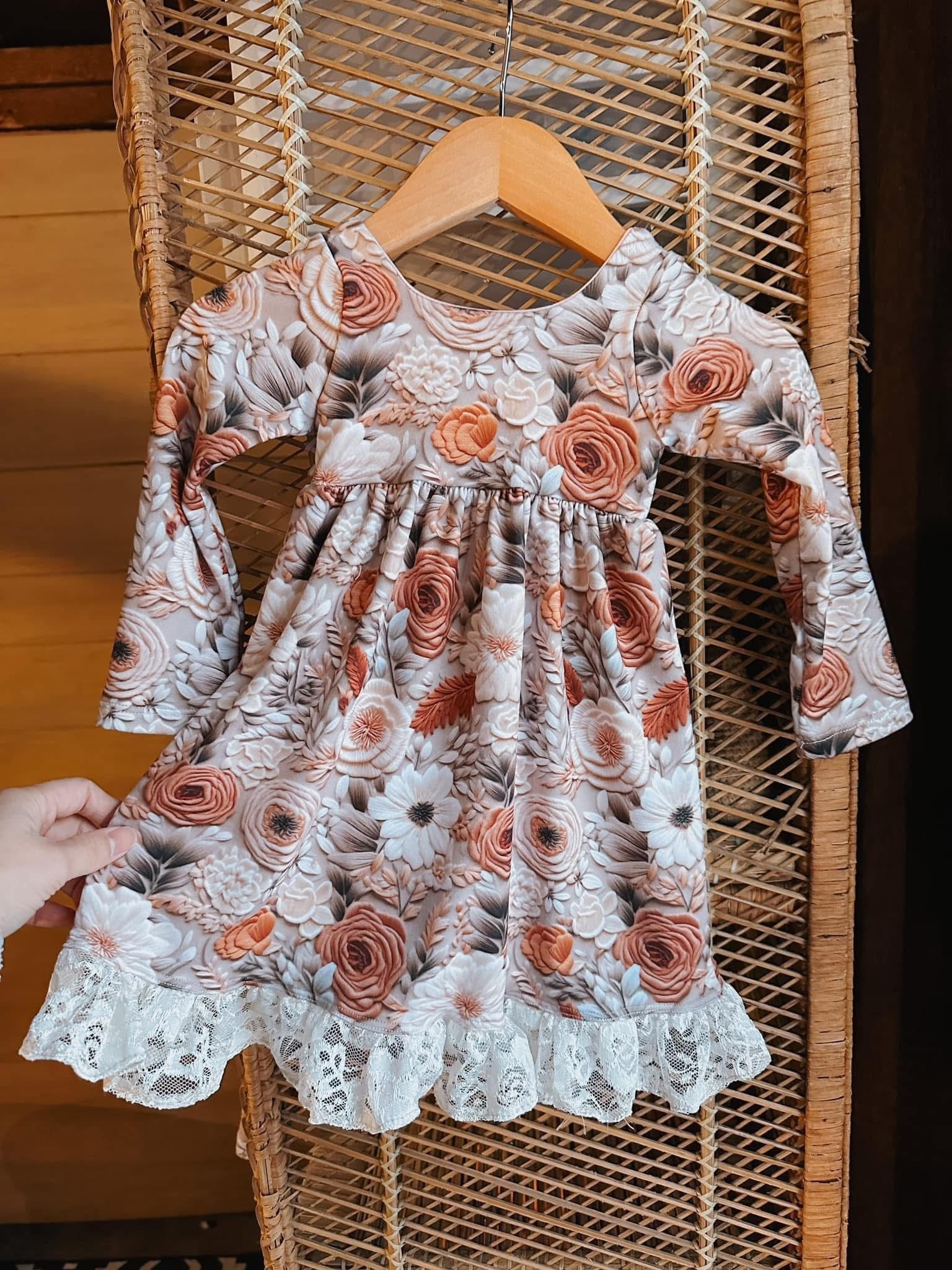 Petal dress simple ruffle